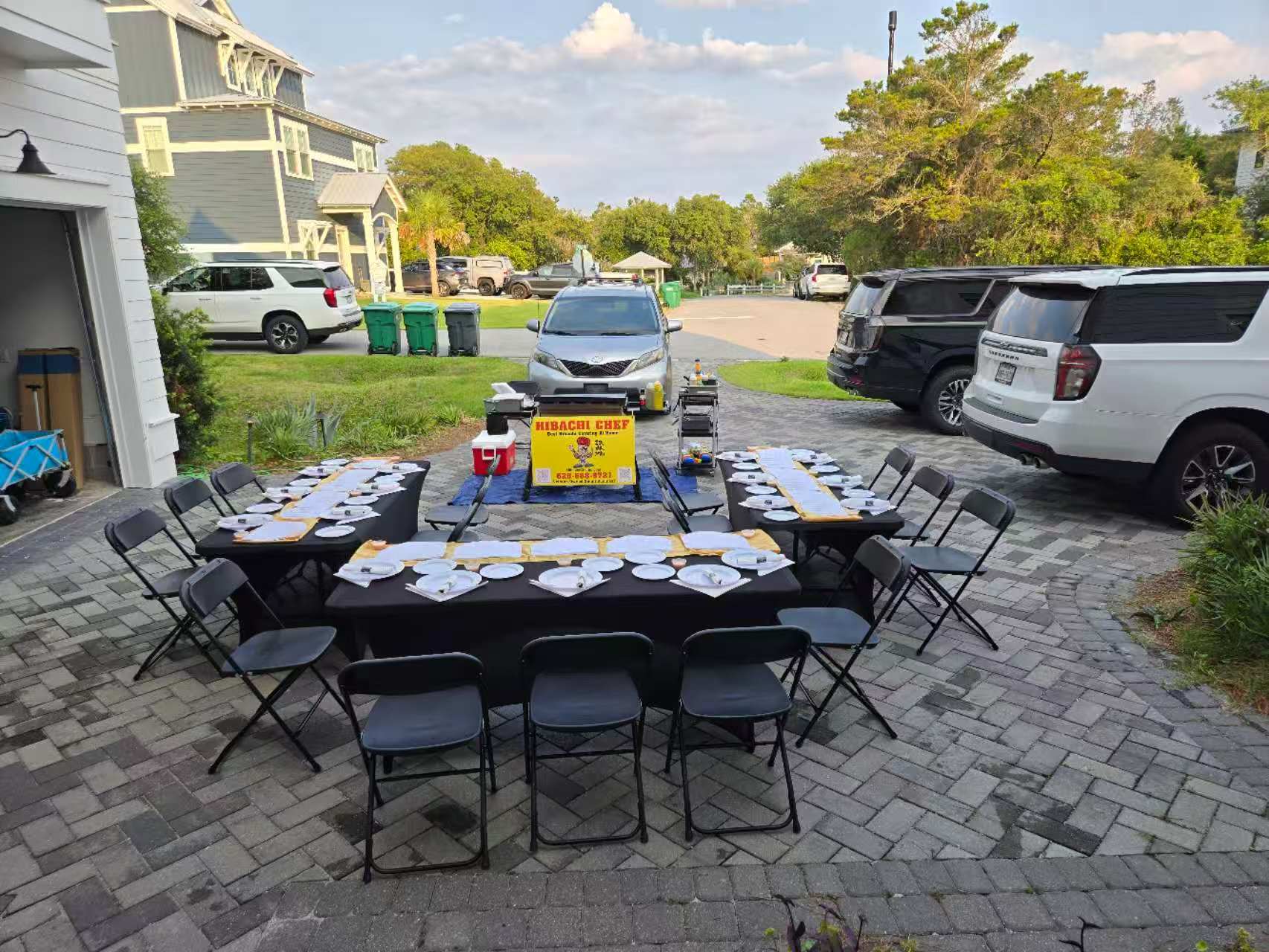 Hibachi party 30A Florida catering